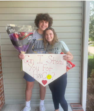 Two New Alton High Students excitedly plan to attend their first Homecoming Dance together. Photo by Alton High School Senior Katie Rich.