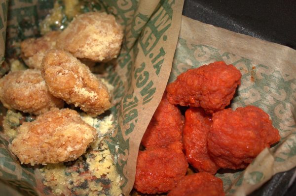 Popular menu items displayed and ready to be eaten.
